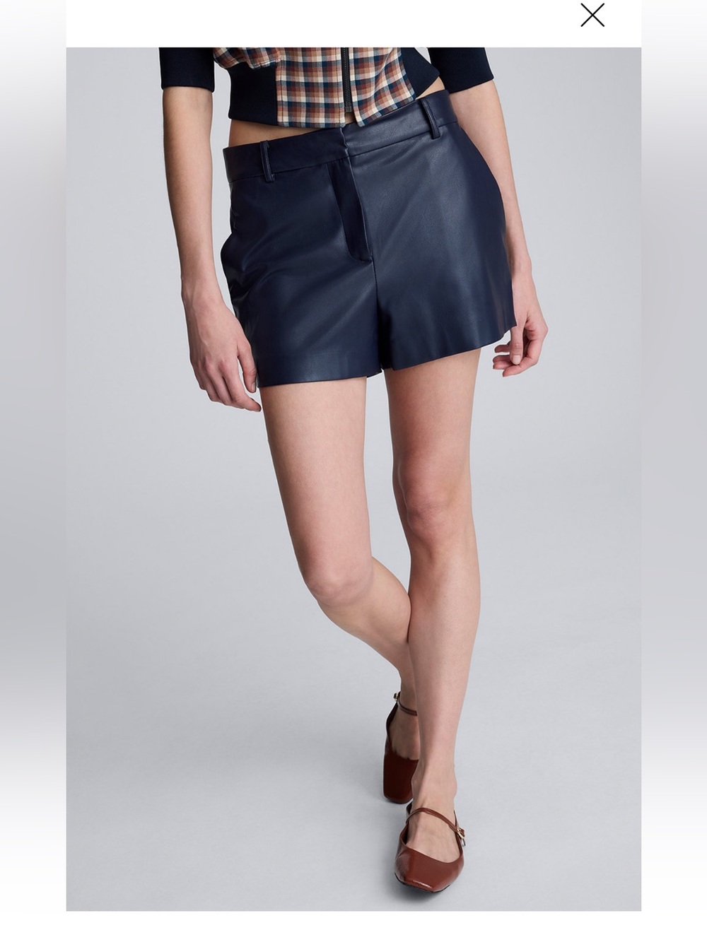 NWT Kenneth Cole Faux Leather Shorts